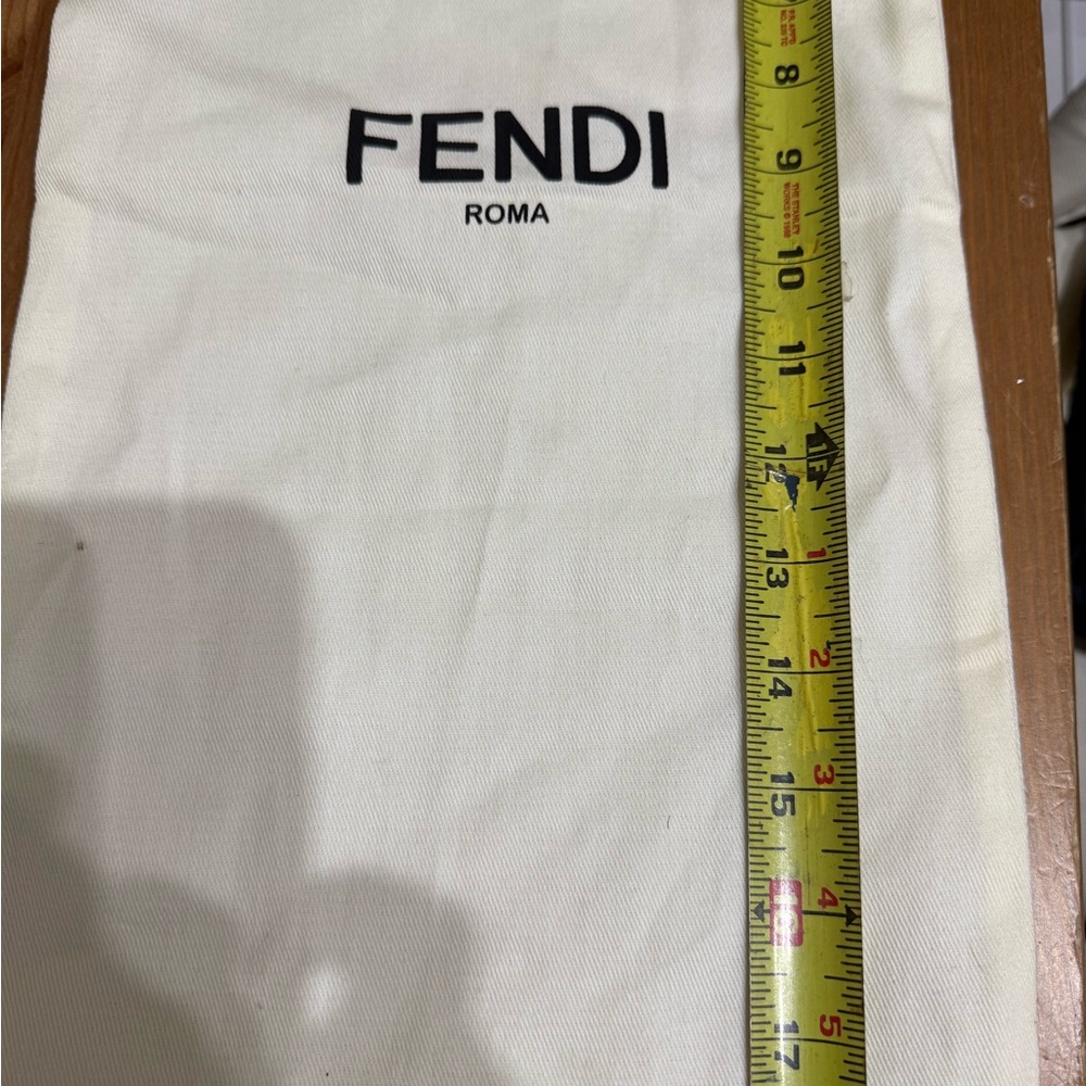 Fendi Ivory Logo Dust Bag